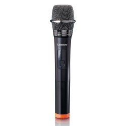 Draadloze microfoon met 6,3 mm ontvanger Lenco MCW-011BK Zwart