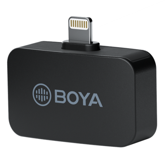 Boya 2.4 GHz Dasspeld Microfoon Draadloos BY-M1LV-D voor iOS
