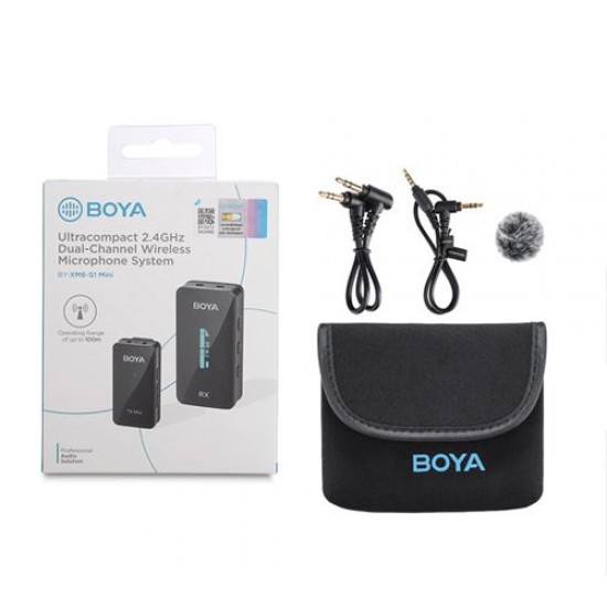 Boya Ultra-Compacte Draadloze Microfoon BY-XM6-S1 Mini